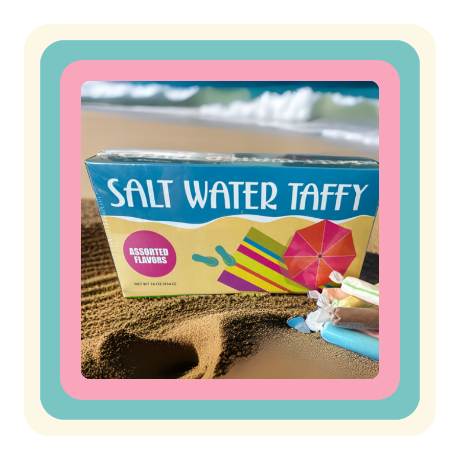 1 lb A & A Taffy "Flip Flop" Box 1 lb A & A Taffy "Flip Flop" Box