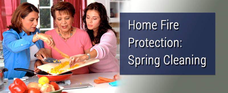 Spring cleaning is more important than just opening your home after a long cold winter, it is an important fire safety practice. As dust and items build up inside over the winter, landscapes, vegetation and even leftover firewood outside can put your family at greater fire risk.