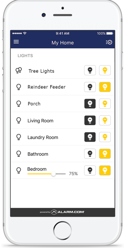 Holiday light options on updated iPhone