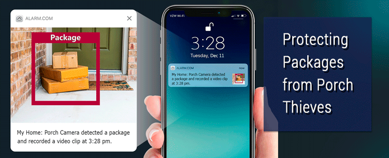 Alarm Engineering tips for protecting your packages from porch thieves