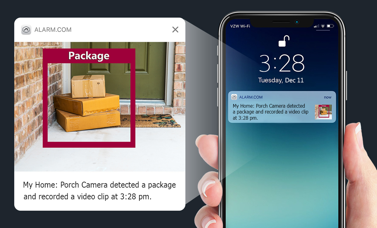 Alarm Engineering powered by alarm.com video analytics