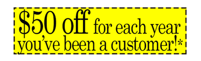 Our Customer Loyalty Program offers big savings on your security system upgrade because the longer you have been with us, the more you save!