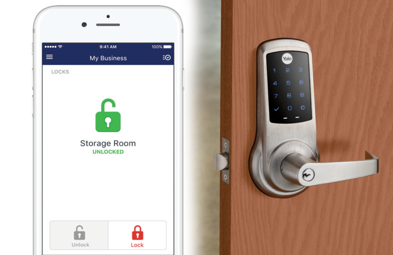 Know who's coming and going at your business powered by alarm.com