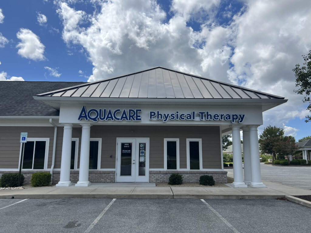the front entrance of a physical therapy building