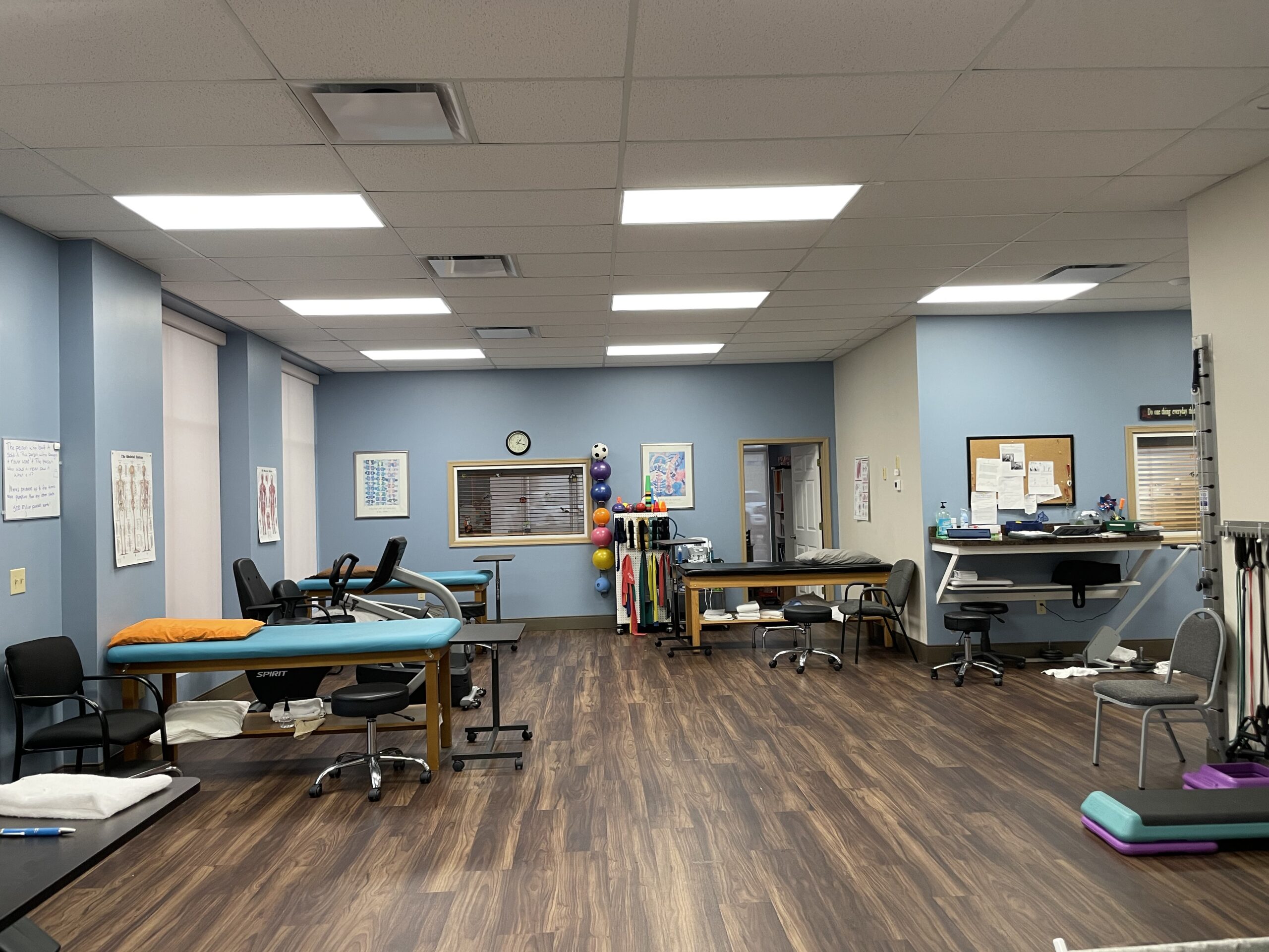 Interior of the Aquacare Physical Therapy gym