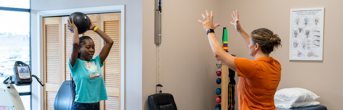 a couple of people that are in a room