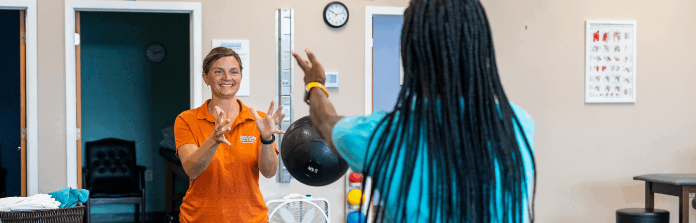 Meet the Millville Team! a woman in an orange shirt is doing a trick