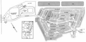 digitally drawn map of the assateague pointe community