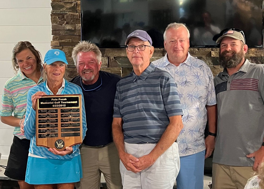 Group of golf winners