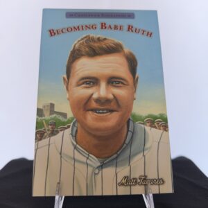a book with a picture of a baseball player on it