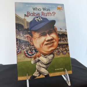 a book with a picture of a baseball player on it