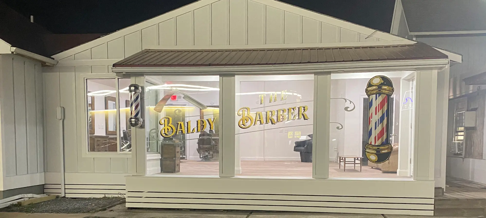Baldy the Barber exterior