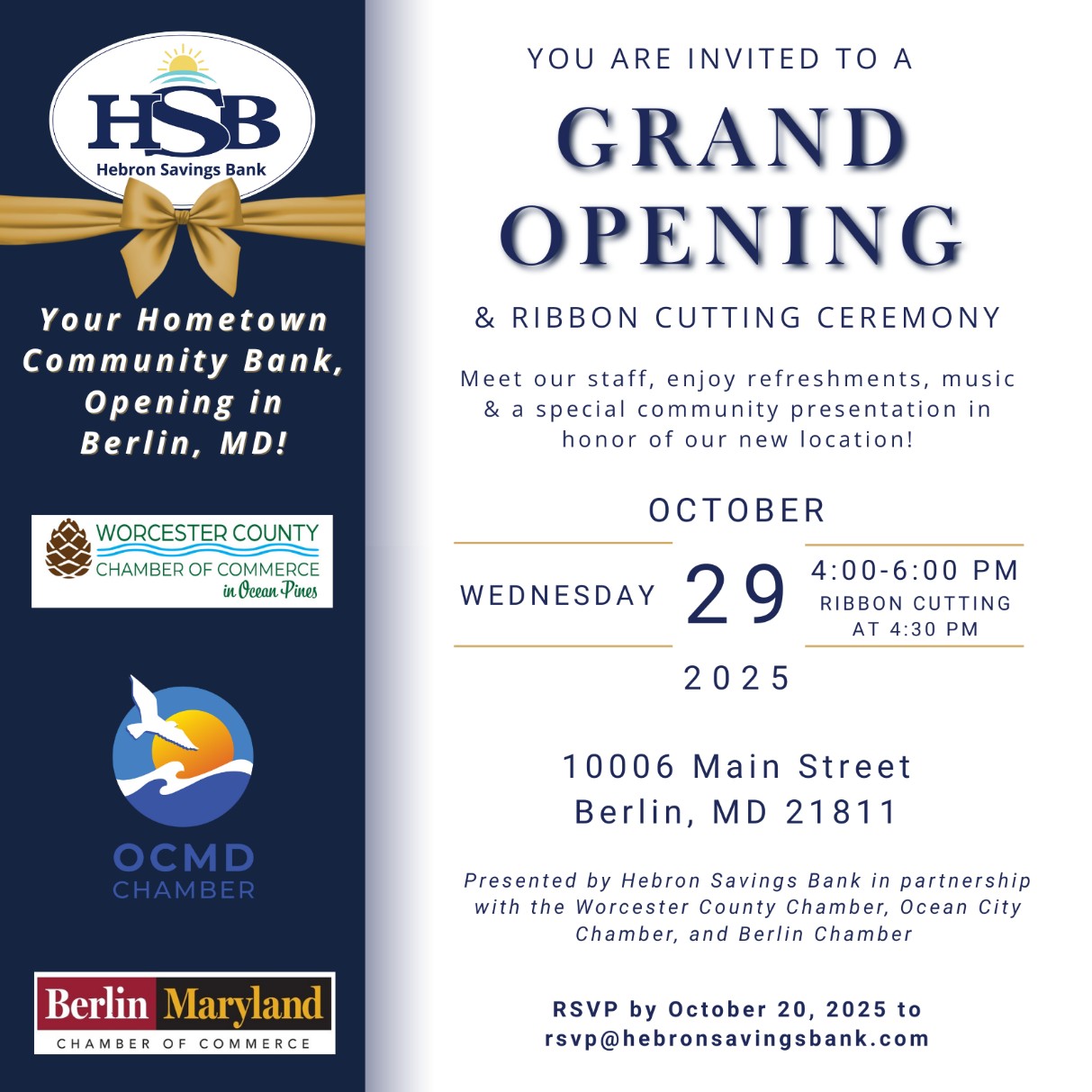 a brochure for a grand opening event