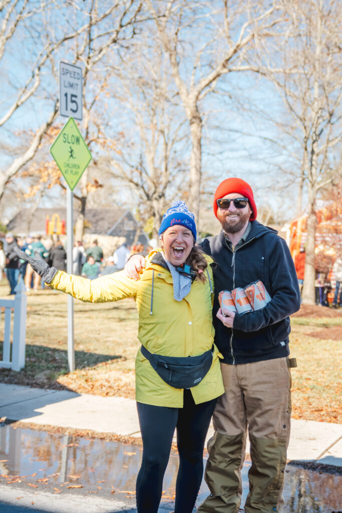 a man and a woman standing next to each other