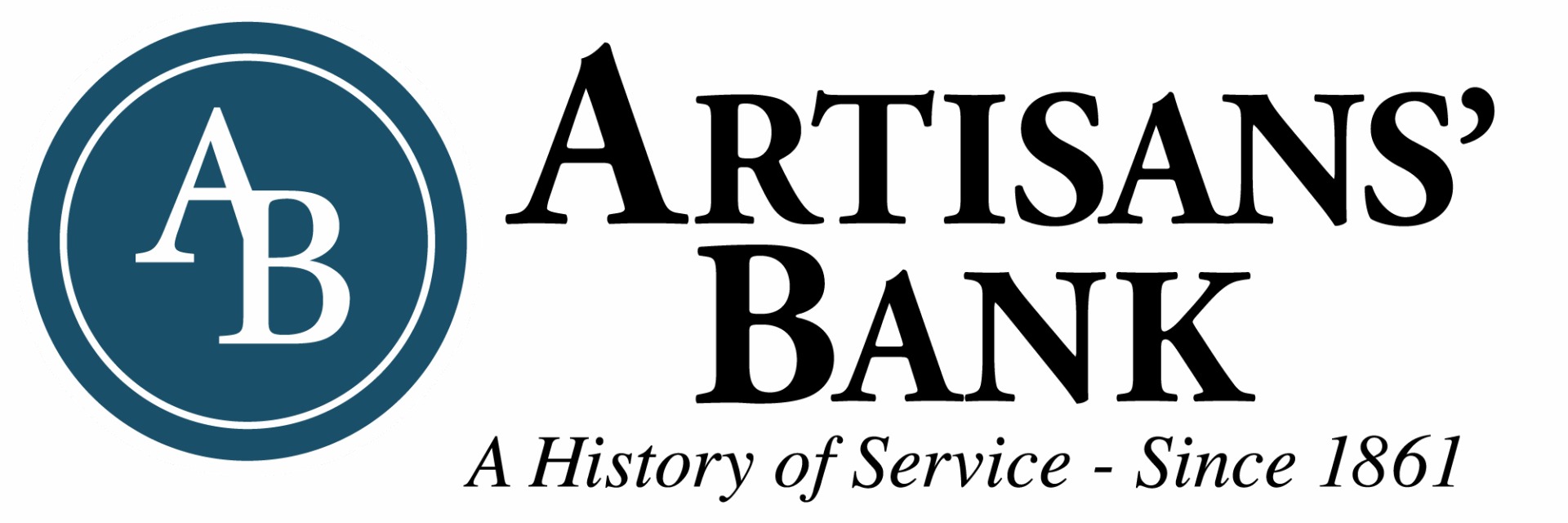 a blue and white oval logo on a black background