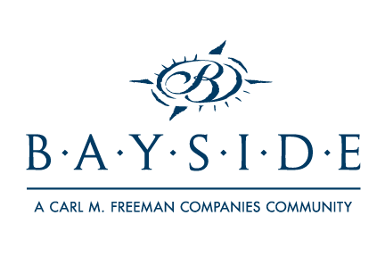 bay side logo on a black background
