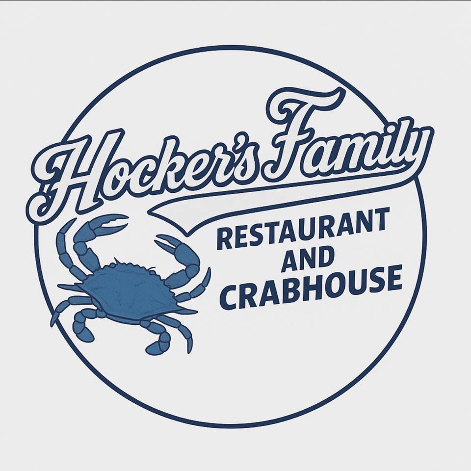 the logo for a restaurant and crab house