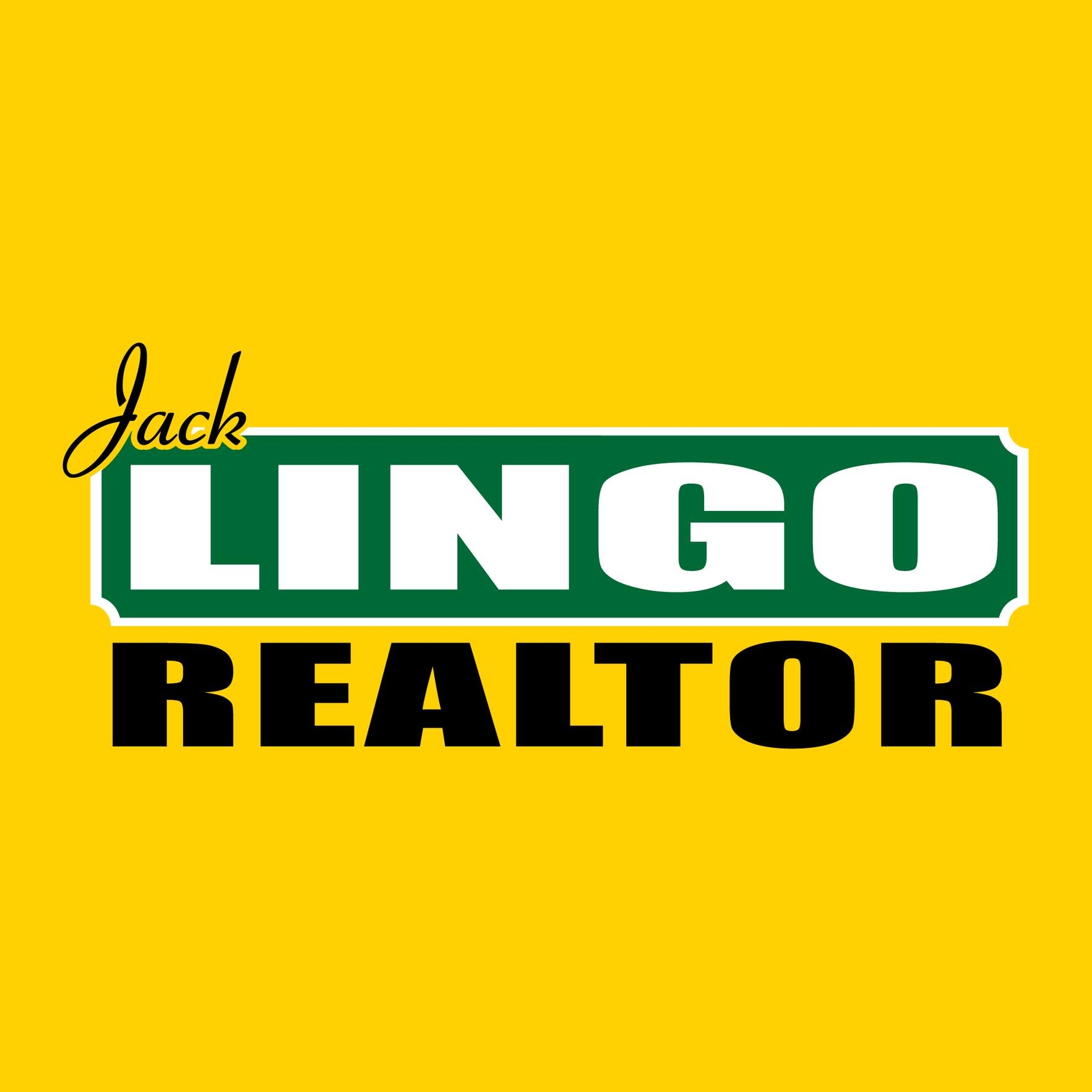 a yellow background with the words, jack lingo realtor