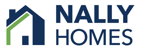 the logo for nally homes