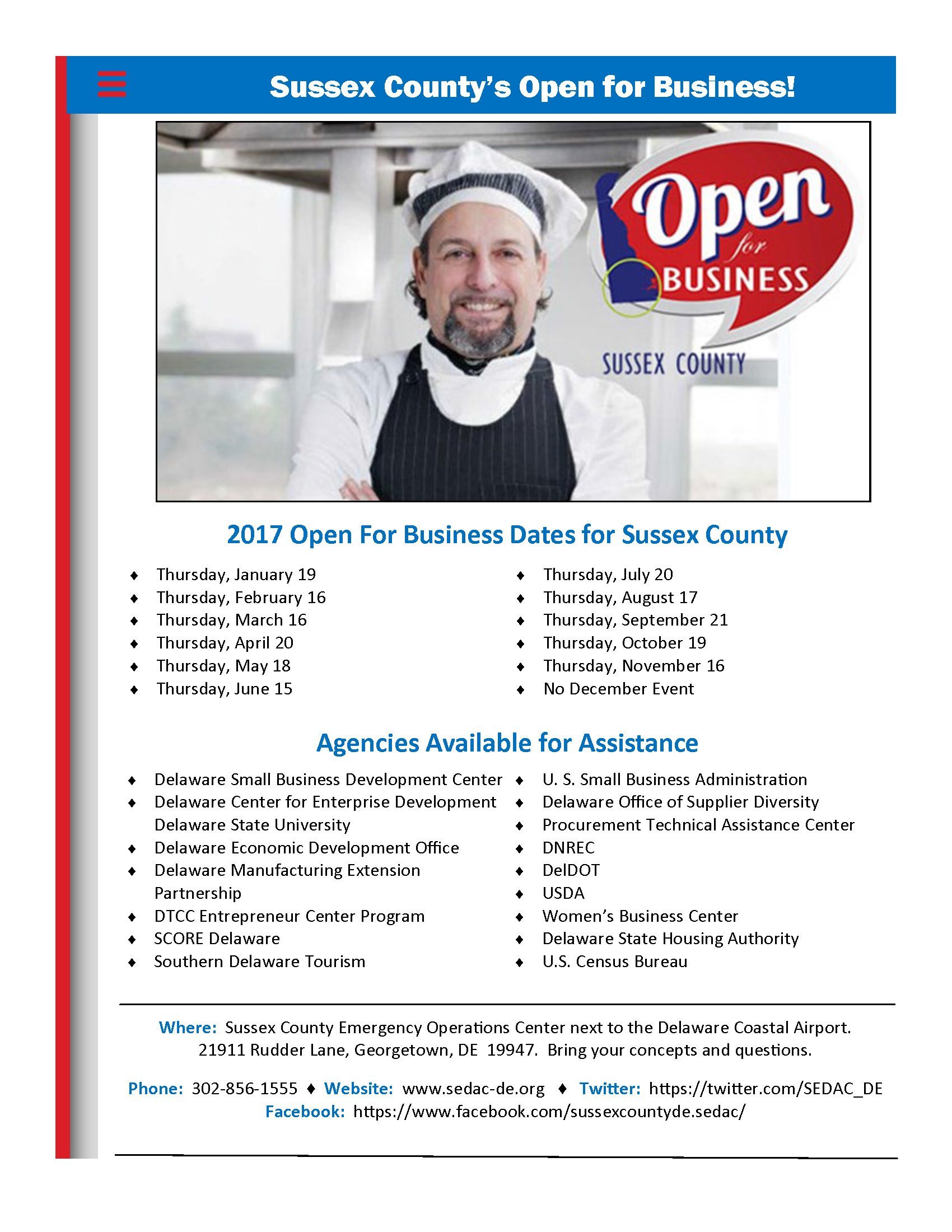 Open For Business Flier 2017