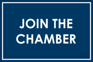 a blue sign that says join the chamberer