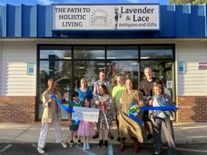 a group of people standing in front of a building