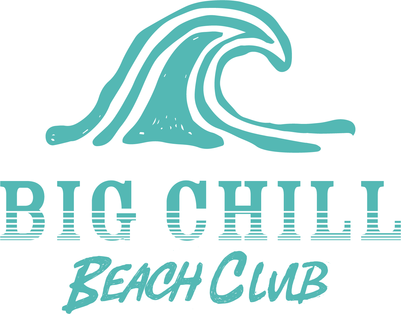 the logo for the big chilli beach club