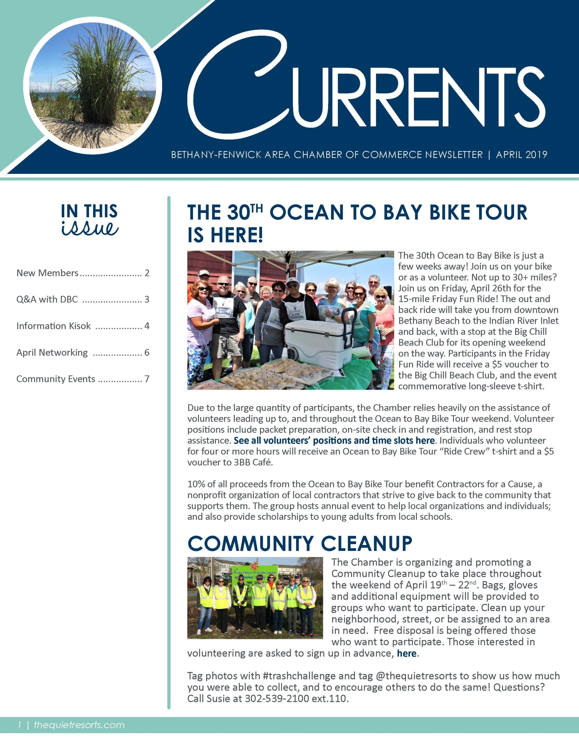 April Newsletter Pg 1