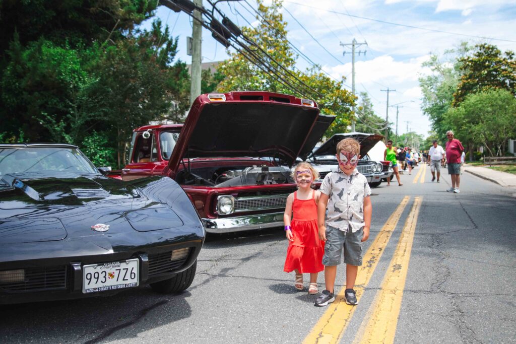 a couple of people that are standing in the street