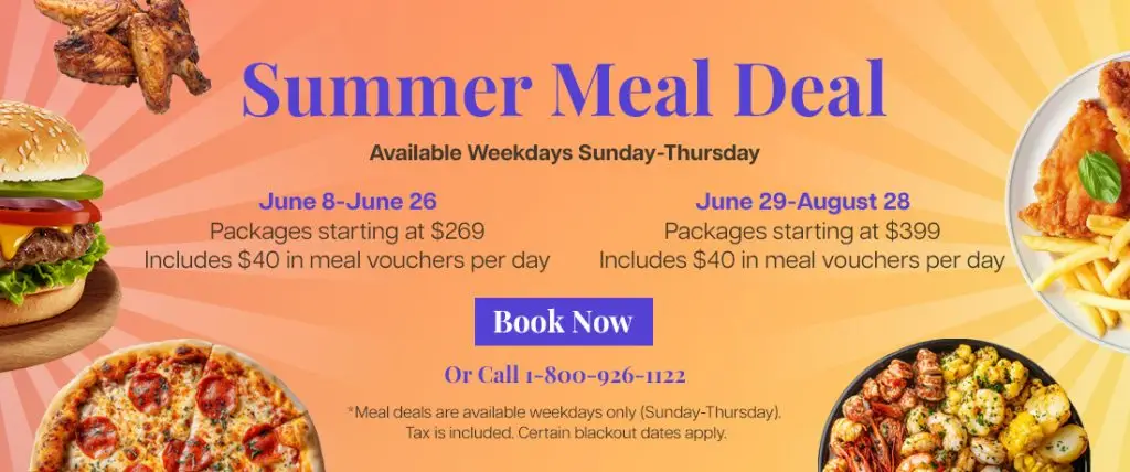 a flyer for a summer meal deal