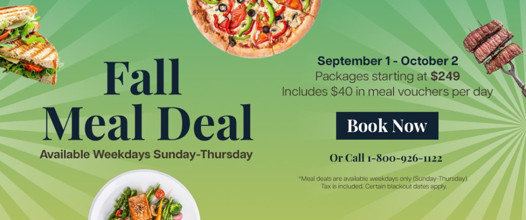 a flyer for a restaurant with different foods
