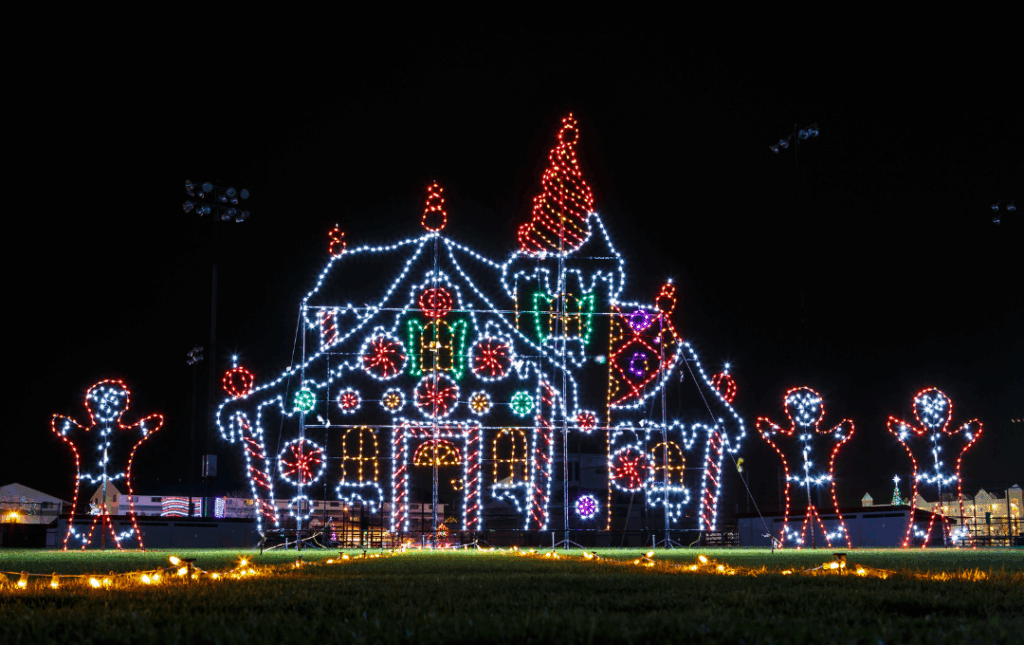 holiday light display