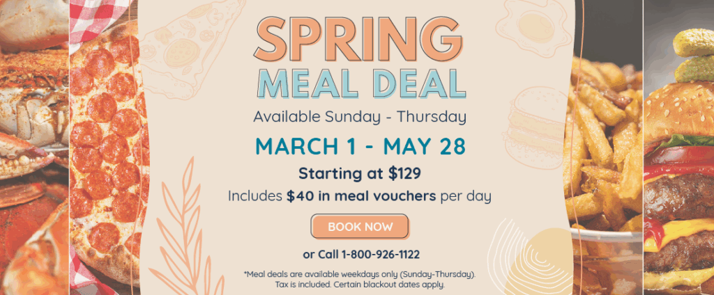 a flyer for a restaurant with a picture of a burger and fries