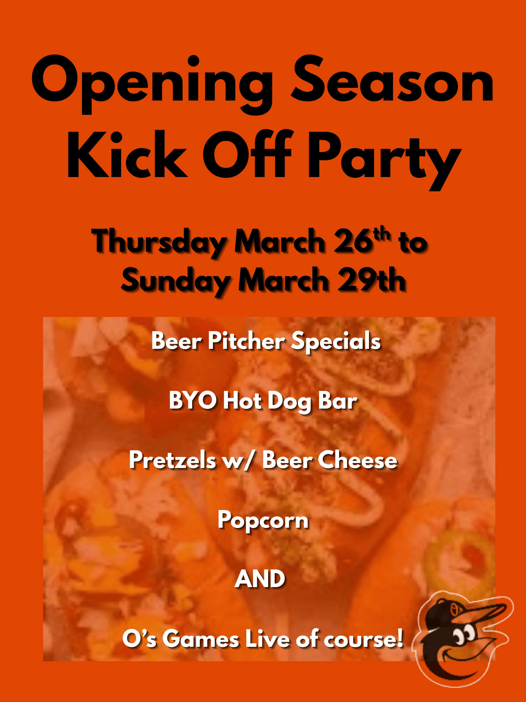 a flyer for a kick off party