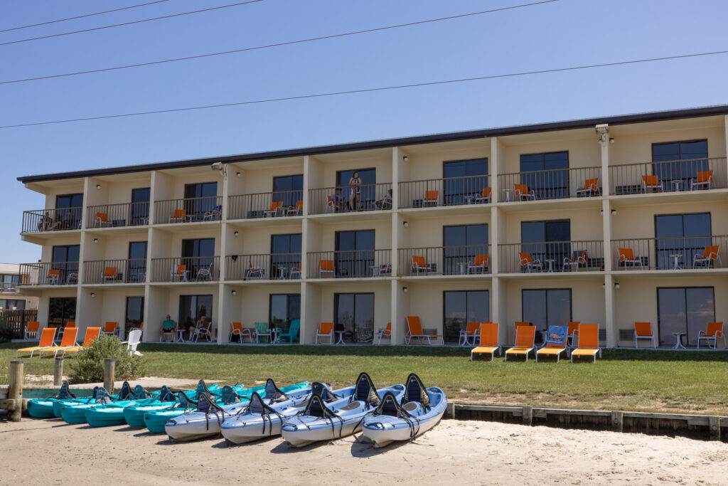 Bay Resort beach and balconies