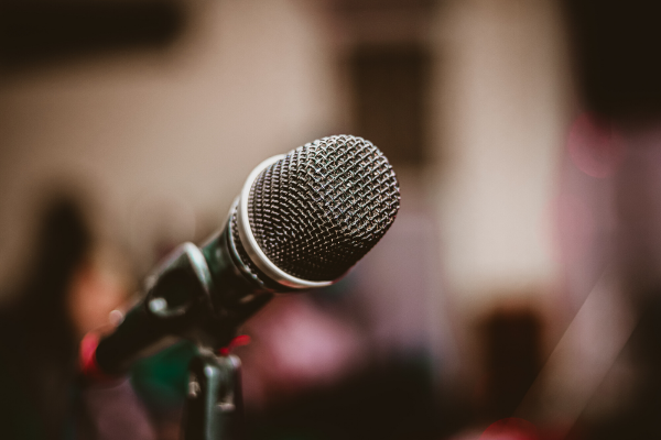 A modern microphone.