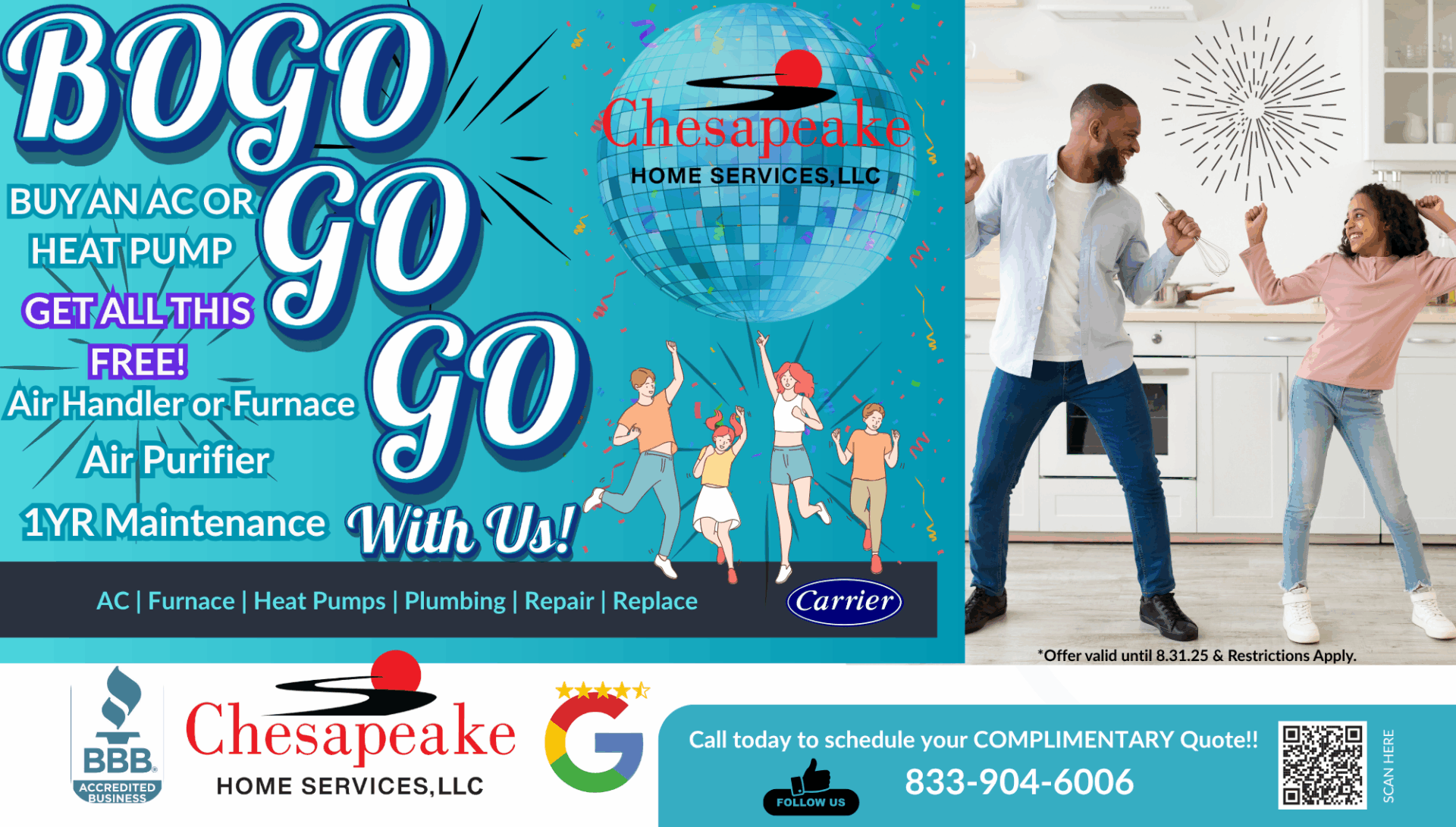 a flyer for a dance party with a couple dancing