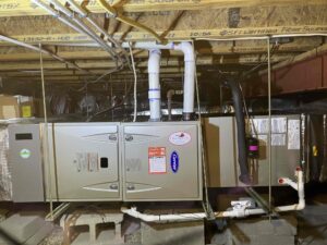 a room with a lot of electrical equipment inside of it