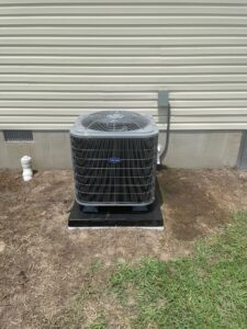 a air conditioner outside of a house