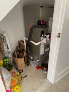 a room that has a bunch of items on the floor