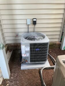 an air conditioner outside of a house