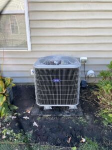 an air conditioner outside of a house