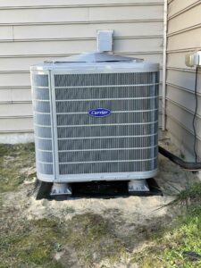 an air conditioner outside of a house