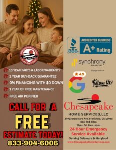 a flyer for a heating company