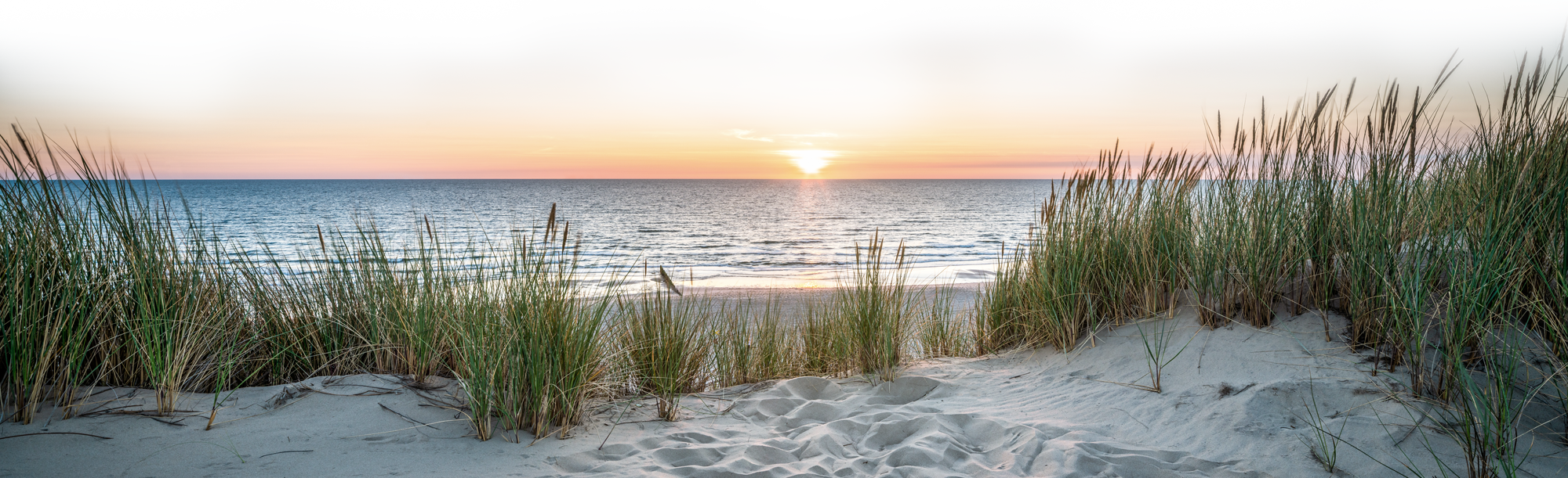 Beach sunset image