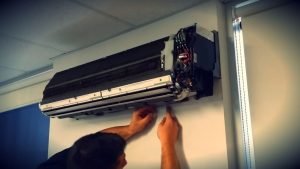 servicing HVAC