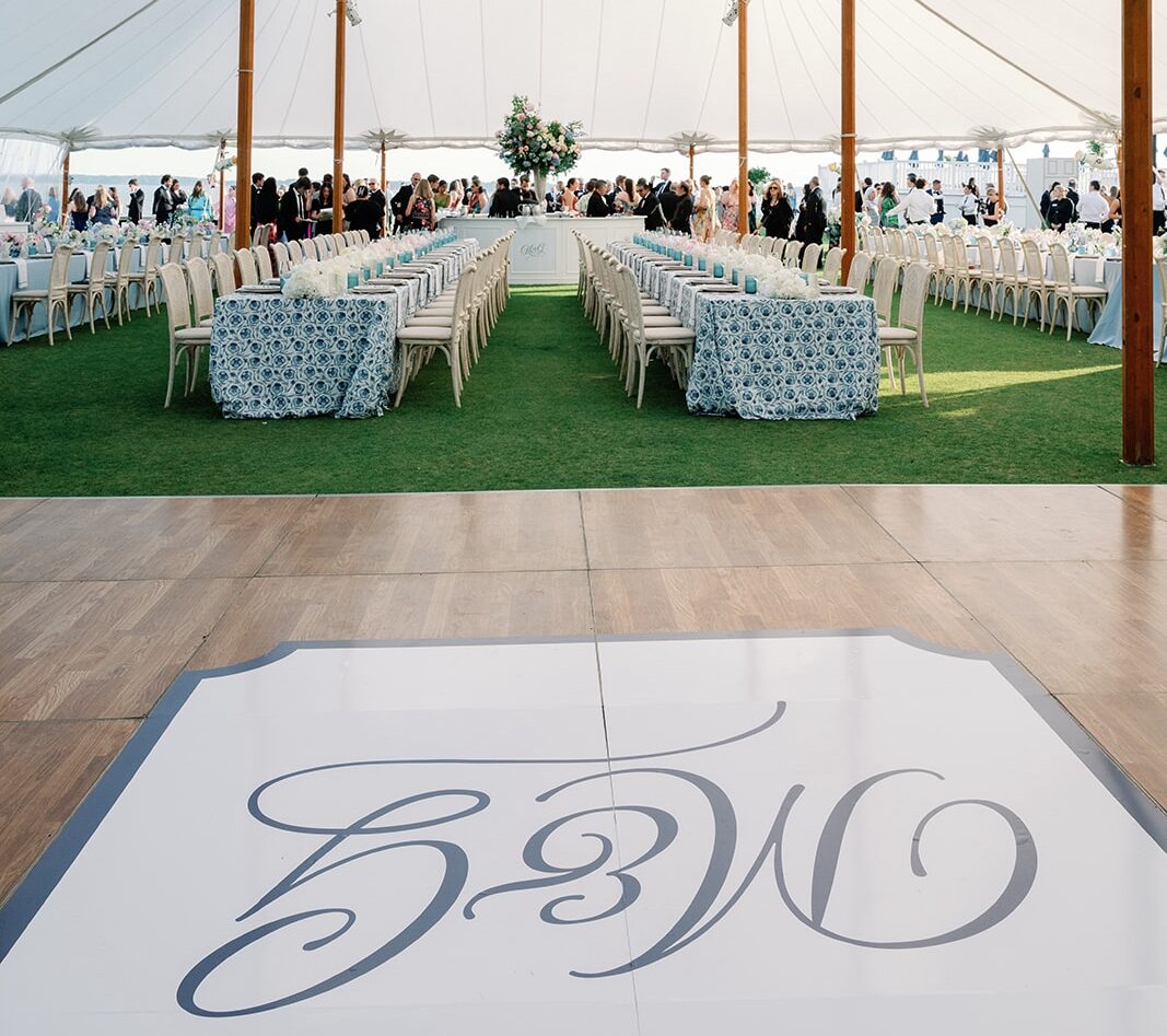 Custom vinyl monogram decal