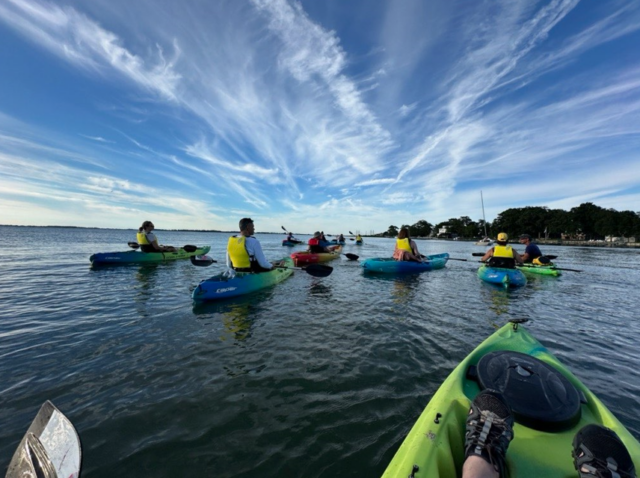 kayak in the bay