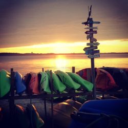sunset from rack
