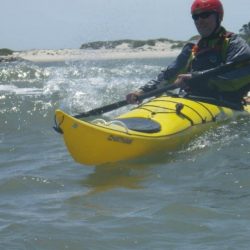sea kayak surfing beginner